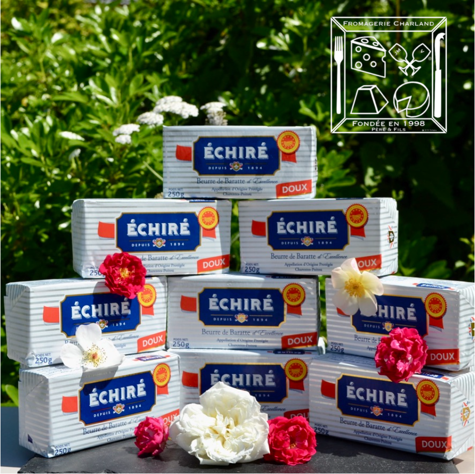 Beurre d'Échiré "doux" le beurre de baratte qui est pour nous le meilleur de France !